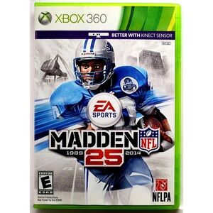 XBOX 360 Madden 25 NFL Disc & Manual Tested Pre Owned Only Played Once